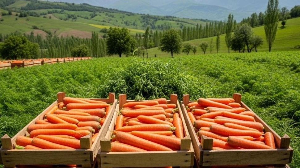 Talesh Gilan'da havuç ihracatı
